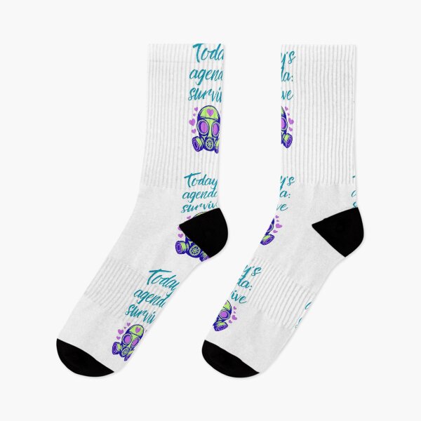 Item preview, Today’s Agenda: Survive Cool quote designed and sold by SloganSauce.