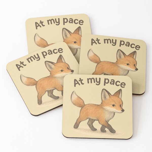 Item preview, At My Pace Fox: Right Stroll designed and sold by ChirpInc.