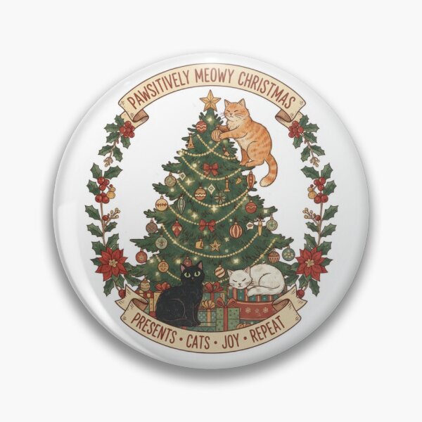Item preview, Pawsitvely Meowy Christmas designed and sold by Lyvies4610.