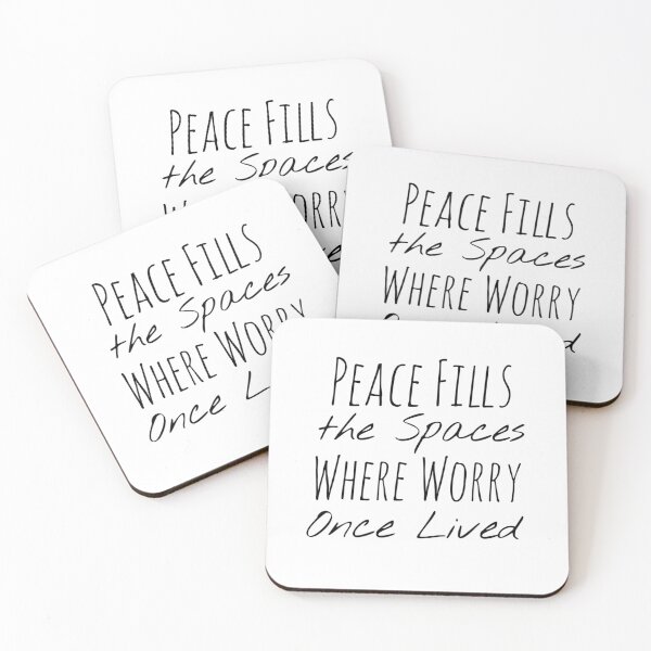 Item preview, Peace Fills the Spaces Where Worry Once Lived – Calmness Affirmation designed and sold by Camila  Ardila.