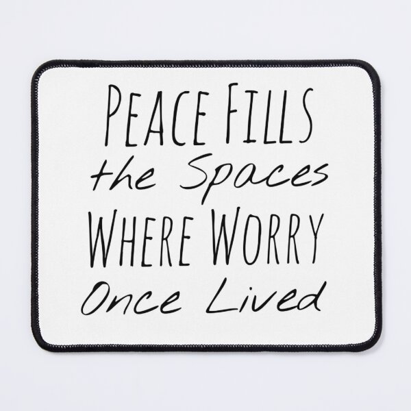 Item preview, Peace Fills the Spaces Where Worry Once Lived – Calmness Affirmation designed and sold by Camila  Ardila.