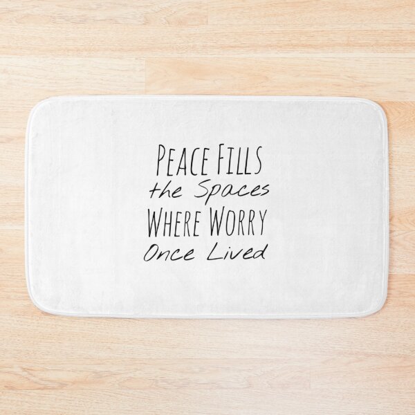 Item preview, Peace Fills the Spaces Where Worry Once Lived – Calmness Affirmation designed and sold by Camila  Ardila.