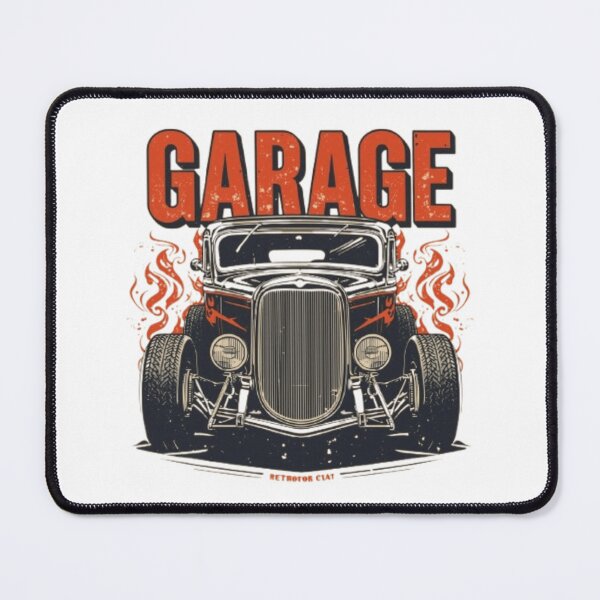 Item preview, Hot Rod Classic – Retro Garage Artwork designed and sold by mari0n980.
