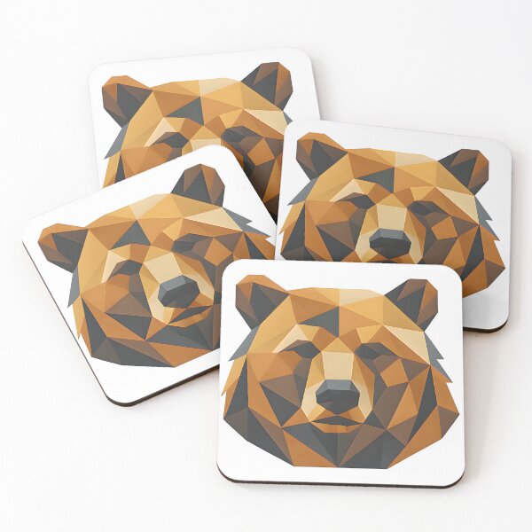 Item preview, Geometric Bear Face designed and sold by tbearsdesigns.
