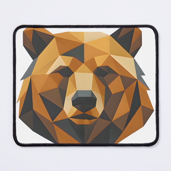 Item preview, Geometric Bear Face designed and sold by tbearsdesigns.