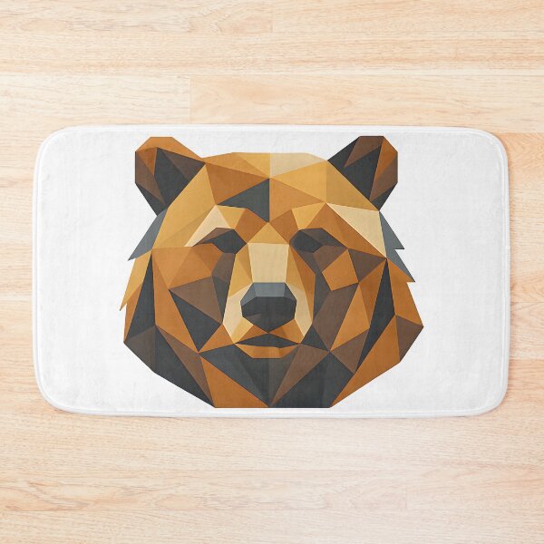Item preview, Geometric Bear Face designed and sold by tbearsdesigns.
