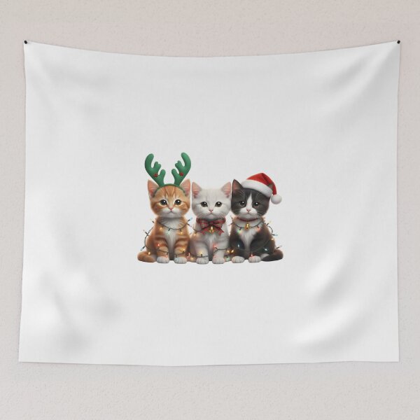 Item preview, Cat Christmas Lights – Unisex Holiday Graphic – Festive Cat Design designed and sold by Latikshop.