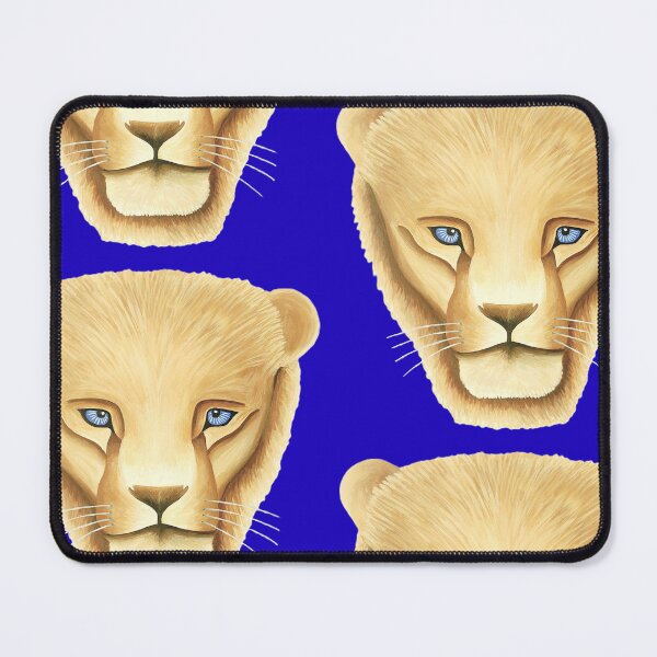 Item preview, Lion head portrait design navy blue background big cat unique gift present artwork designed and sold by Arniesart85.