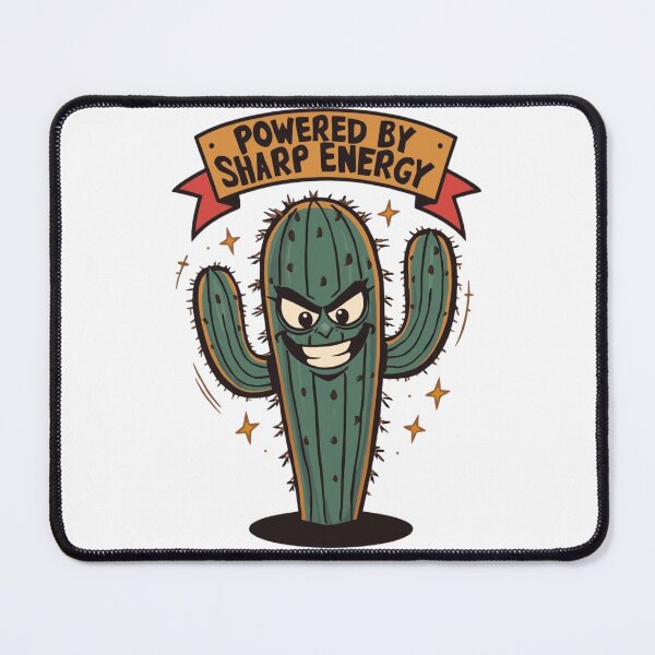 Item preview, Acupuncture Cactus, Gift For An Acupuncturist "Powered By Sharp Energy" designed and sold by sz0g0.