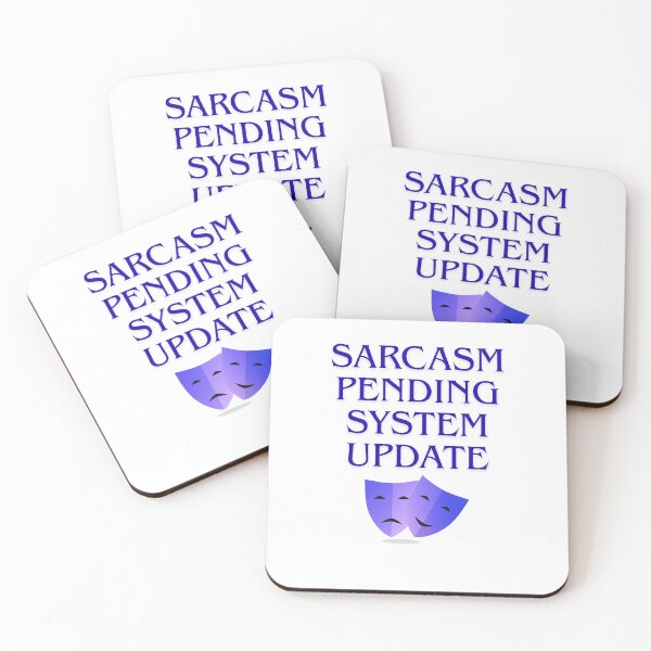 Item preview, Sarcasm Pending System Update purple quote designed and sold by SloganSauce.