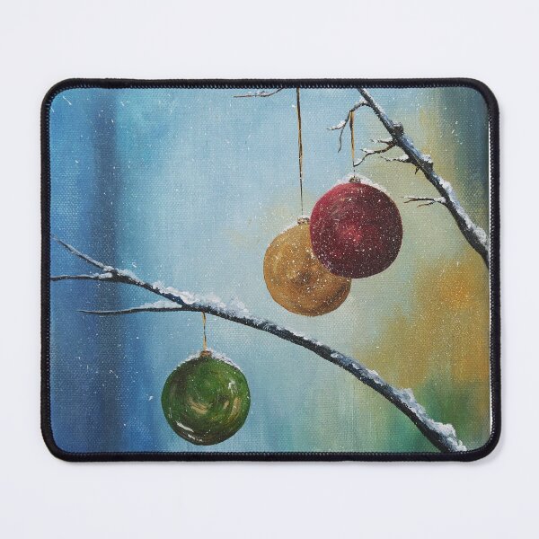 Item preview, Christmas baubles on a snowy day designed and sold by Poppy5000.