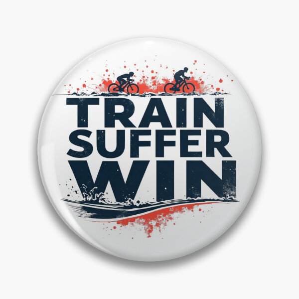 Item preview, TRAIN SUFFER WIN — Hardcore Triathlon Motivation Design for Endurance Athletes designed and sold by Triathlongram.
