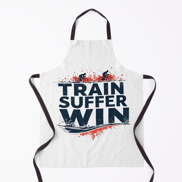 Item preview, TRAIN SUFFER WIN — Hardcore Triathlon Motivation Design for Endurance Athletes designed and sold by Triathlongram.