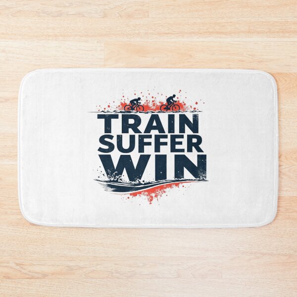 Item preview, TRAIN SUFFER WIN — Hardcore Triathlon Motivation Design for Endurance Athletes designed and sold by Triathlongram.