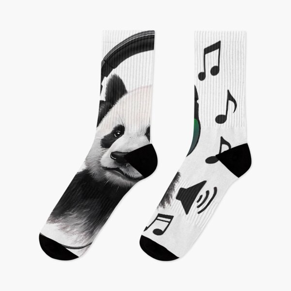Item preview, DJ Panda with Headphones - Music Lover Gift Art designed and sold by DrawDrip.