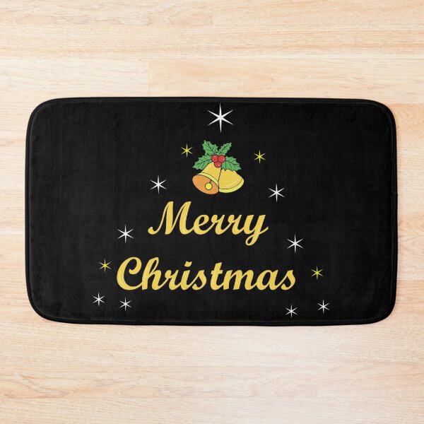Item preview, Golden Merry Christmas Script with Bells designed and sold by DesignOnTshirt.