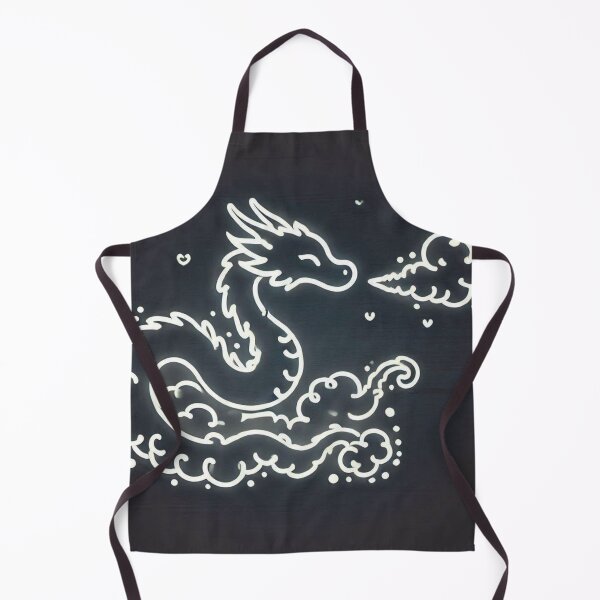Item preview, Cute Neon Dragon Cloud Kawaii Line Art designed and sold by BigBlueArt.