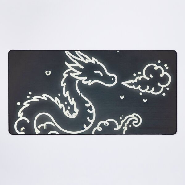 Item preview, Cute Neon Dragon Cloud Kawaii Line Art designed and sold by BigBlueArt.