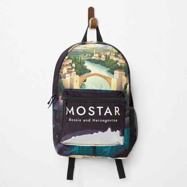 Item preview, Copy of Ai Illustration Vintage Travel Poster of Mostar – Timeless Stari Most & Neretva River Beauty designed and sold by TrendSh0p.