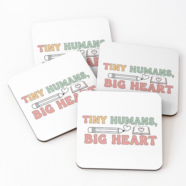 Item preview, Tiny Humans Big Heart Teacher Appreciation Gift Pastel Typography Shirt designed and sold by Design_Your_Day.