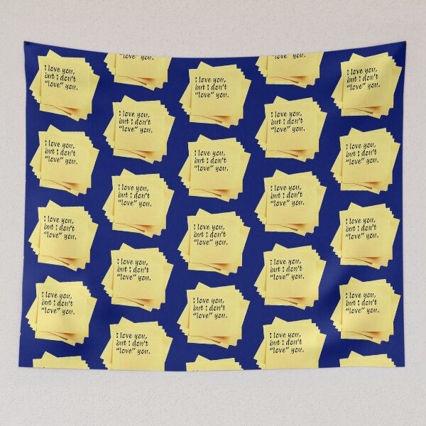 Item preview, STICKY NOTES:  I love you, but I don't "love" you. - funny messages designed and sold by DesignsFromTW-S.