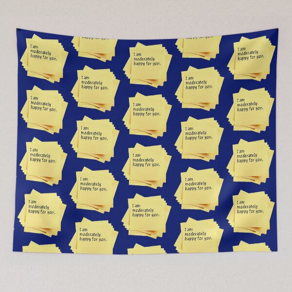 Aperçu de l'œuvre NOTES POSTERS : Je suis assez content pour toi. - messages drôles créée et vendue par DesignsFromTW-S.