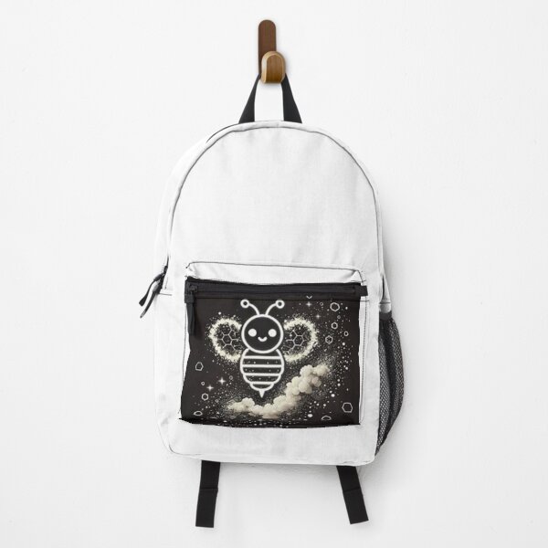 Item preview, Cute Space Bee Kawaii Honeycomb Art designed and sold by BigBlueArt.