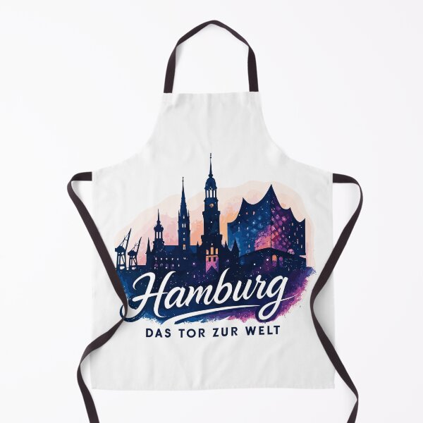 Item preview, Hamburg Gateway to the World City Silhouette Harbor Gift designed and sold by Pineapple-Tree.