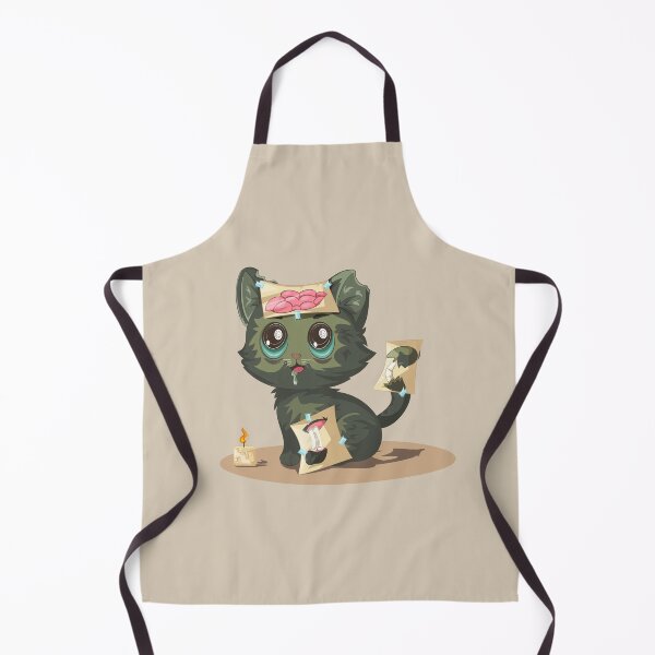 Item preview, Cute Zombie Cat With Cartoon Organs Halloween Art designed and sold by Mariia Berezhna.