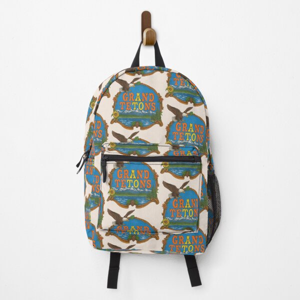 Item preview, Grand Tetons Mountains Wyoming Retro Travel Souvenir designed and sold by ourkid.