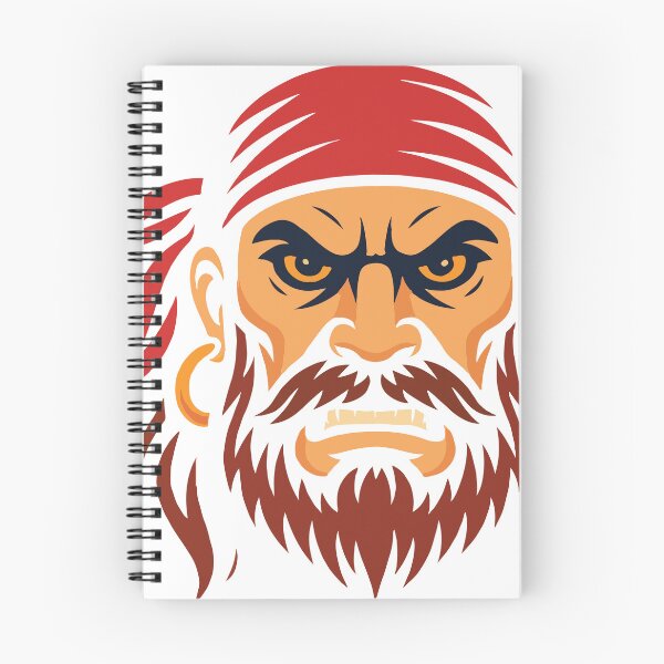 Item preview, Fierce Pirate Mascot – Bold Beard & Bandana Illustration designed and sold by JoyverseStudio.