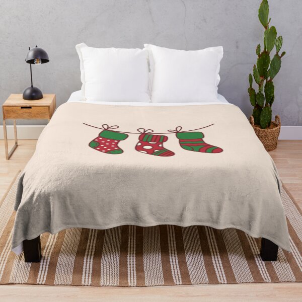 Item preview, Christmas Stockings Garland – Festive Holiday Socks Illustration designed and sold by Live_With_Suzy.