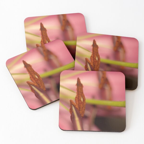 Item preview, Vibrant Pink Lily Pistil Macro: Botanical Abstract Fine Art Print designed and sold by AnnaKova8.