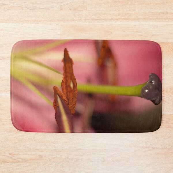 Item preview, Vibrant Pink Lily Pistil Macro: Botanical Abstract Fine Art Print designed and sold by AnnaKova8.