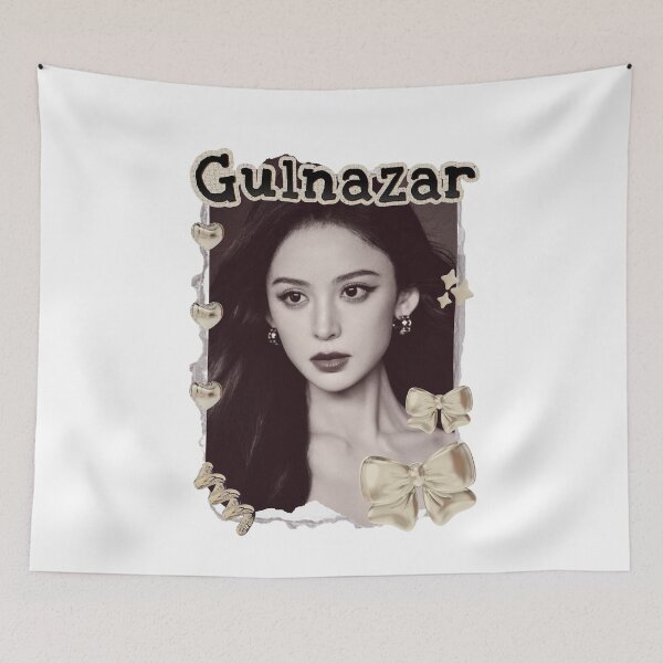 Item preview, Gulnazar (古力娜扎) Gülnezer Bextiyar Chinese Actress Cdrama Chinese Entertainment Scrapbook Collage Cozy Y2K Vintage Design designed and sold by HELL0WBELLO.