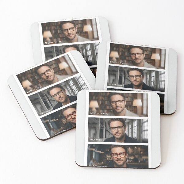 Item preview, Modern Glasses Aesthetic Poster – Bookish, Sleek & Bold Styles designed and sold by AbstractAuraArt.