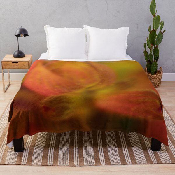 Item preview, Fiery Orange Abstract Macro: Golden Flower Fine Art Photography Print designed and sold by AnnaKova8.
