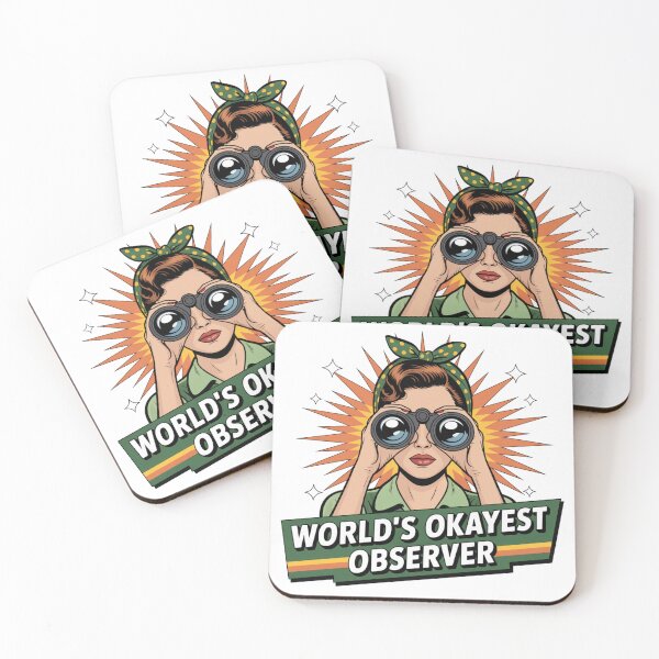 Item preview, World's Okayest Observer Vintage Pinup Girl designed and sold by chattsuede.