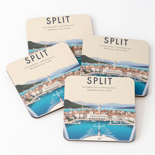 Item preview, Copy of Copy of Ai image of Split Riva Promenade Window View - Diocletian’s Palace Premium Travel Poster Art Print designed and sold by TrendSh0p.