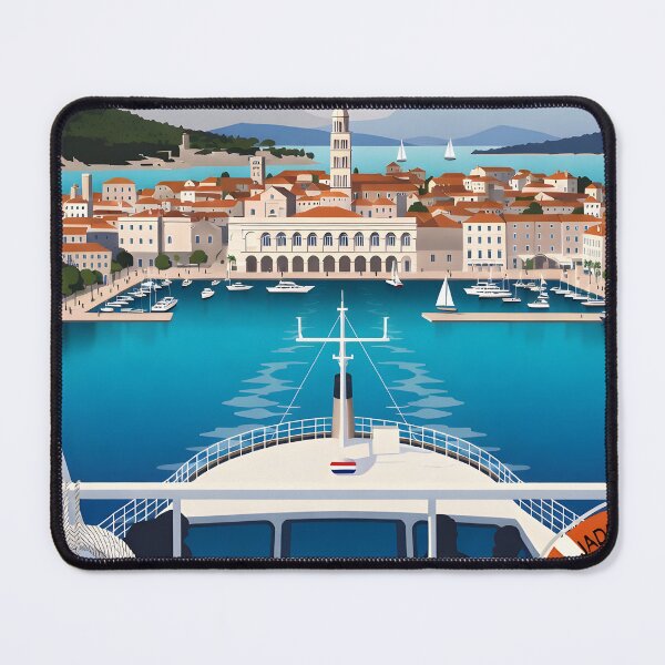 Item preview, Copy of Copy of Ai image of Split Riva Promenade Window View - Diocletian’s Palace Premium Travel Poster Art Print designed and sold by TrendSh0p.