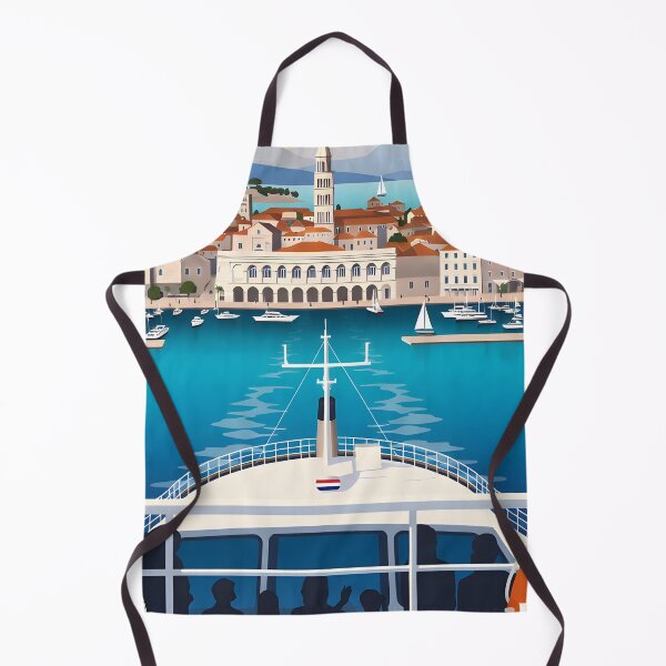 Item preview, Copy of Copy of Ai image of Split Riva Promenade Window View - Diocletian’s Palace Premium Travel Poster Art Print designed and sold by TrendSh0p.