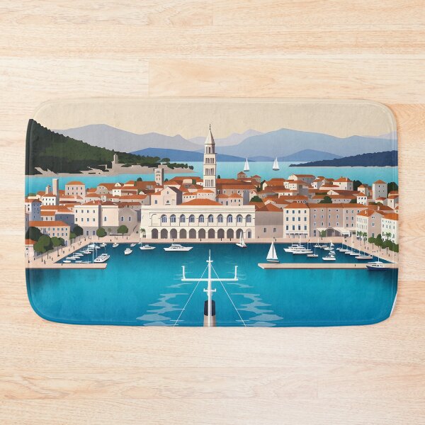 Item preview, Copy of Copy of Ai image of Split Riva Promenade Window View - Diocletian’s Palace Premium Travel Poster Art Print designed and sold by TrendSh0p.