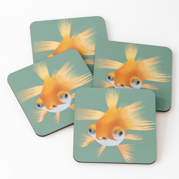 Item preview, Surprised Goldfish designed and sold by KnotsAndJotsArt.