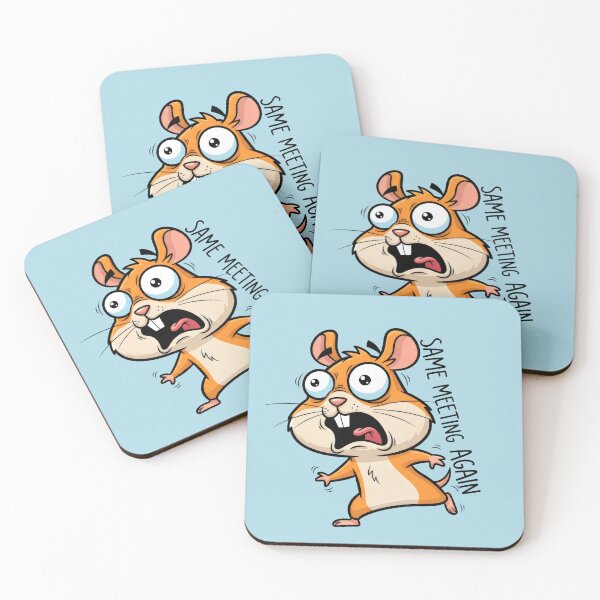 Item preview, Terrified Hamster "Same Meeting Again" Funny Design designed and sold by Animepic222.