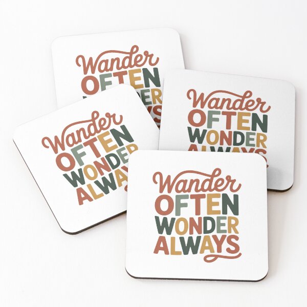 Item preview, Vintage Wander Often Wonder Always Travel Quote designed and sold by chattsuede.