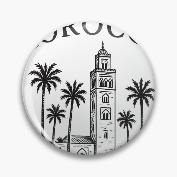 Item preview, Morocco Koutoubia Mosque Vintage Illustration – Marrakech Art Design designed and sold by ZYNORAworld.