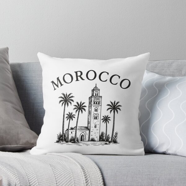 Item preview, Morocco Koutoubia Mosque Vintage Illustration – Marrakech Art Design designed and sold by ZYNORAworld.