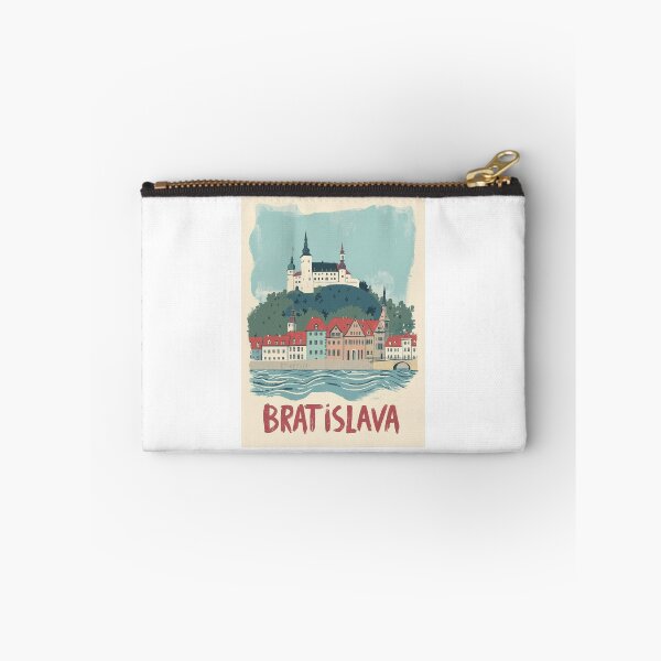 Item preview, Bratislava vintage illustration of the castle and city designed and sold by StormArte.