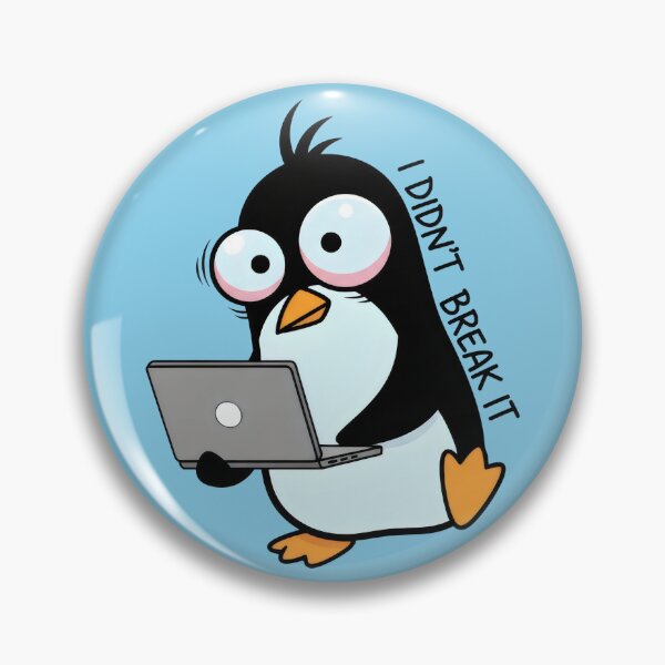 Artikelvorschau, Lustiger nervöser Pinguin Ich habe es nicht kaputt gemacht Laptop entworfen und verkauft von Animepic222.