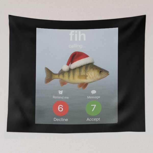 Item preview, Funny Fih Fish Meme Christmas Humor Design 67 Misspelled Art designed and sold by love3617.